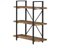 Victor Industrial Metal & Wood Display Shelf, Small