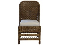 LivingStyles Savannah Lattice Rattan Dining Chair, Tobacco offer