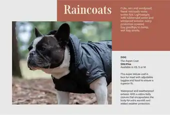 Pet stock Dgg The Aspen Coat offer