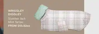 Wriggley Diggley Slumber Jack Mint Tartan