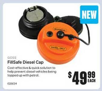 SuperCheap Auto Goss Fillsafe Diesel Cap offer