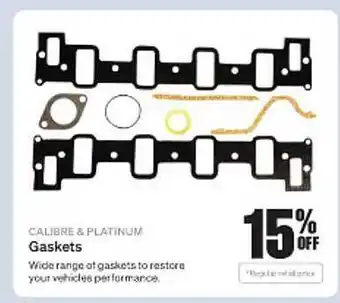 Calibre & Platinum Gaskets