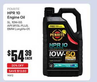 SuperCheap Auto Penrite Hpr 10 Engine Oil offer