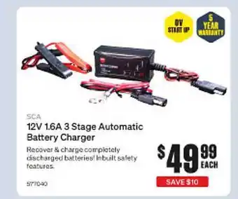 SuperCheap Auto Sca 12v 1.6a 3 Stage Automatic Gbattery Charger offer