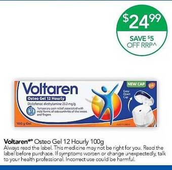 Voltaren Osteo Gel 12 Hourly 100g