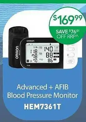 Terry White Advanced + Afib Blood Pressure Monitor Hem7361t offer