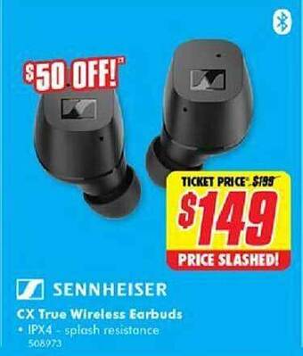 The Good Guys Sennheiser Cx True Wireless Earbuds offer