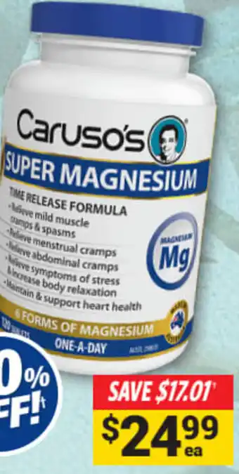 Cincotta Chemist Super Magnesium 120 Tablets offer