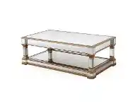LivingStyles Tertenia Mirrored Coffee Table, 130cm offer