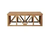 LivingStyles Avignon Teak Timber Coffee Table, 120cm offer
