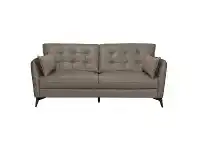 LivingStyles Rossiter Leather Sofa, 2 Seater, Stone offer