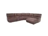 LivingStyles Berkshire Fabric Modular Coner Sofa, with Right Hand Facing Chaise, Brown offer