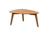 LivingStyles Milan Alder Timber Triangle Coffee Table, 70cm offer