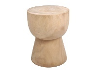 LivingStyles Bartosz Commercial Grade Suar Wood Drum Stool / Side Table offer