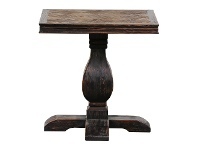 LivingStyles Royston Reclaimed Timber Pedestal Side Wine Table offer