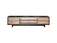 LivingStyles Balasca Marri Timber 2 Door Lowline TV Unit, 200cm offer