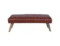LivingStyles Bachelin Vintage Leather Ottoman Bench, 115cm offer