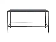 LivingStyles Osimo Iron Square Coffee Table, 76cm, Dark Grey Top offer