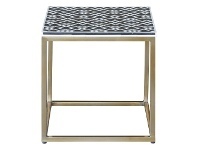 LivingStyles Chelsea Hand Crafted Bone Inlay Side Table offer