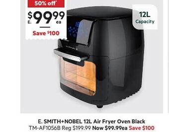 Smith+nobel 12l Air Fryer Oven Black