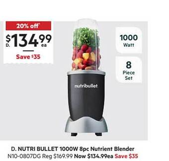 Harris Scarfe Nutri Bullet 1000w 8pc Nutrient Blender offer