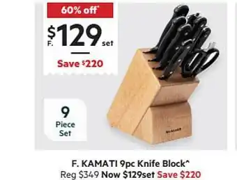 Kamati 9pc Knife Block