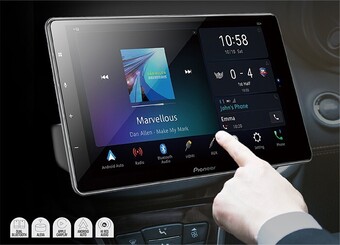 Autobarn Pioneer 9” 200W HD Floating AV Wireless Carplay™ Android Auto Alexa Receiver offer