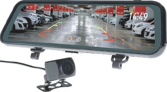 Autobarn Gator 9” Clip on Rearview Mirror with Reverse & Live Stream Camera Included offer