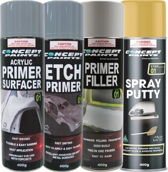 Autobarn Concept Paints Primers & Spray Putty 400G offer