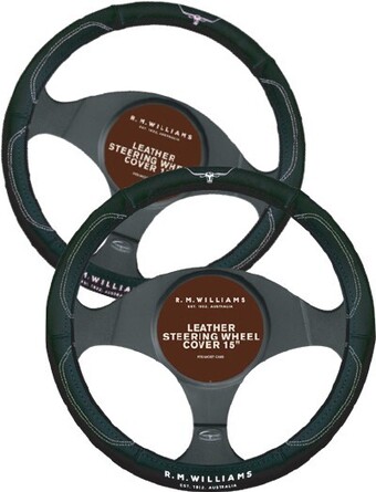 Autobarn R.M. Williams 15” Leather Steering Wheel Cover offer