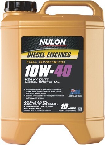 Autobarn Nulon Heavy Duty Diesel 10W40 10LT offer