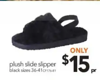 Cheap as Chips Plush Slide Slipper size 36-41 offer