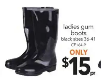Cheap as Chips Ladies Gum Boots Size 36-41 offer