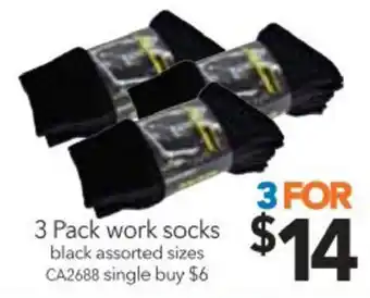 Cheap as Chips Work Socks 3 Pack offer