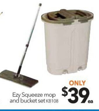 Cheap as Chips Ezy Squeeze Mop and Bucket Set KB108 offer