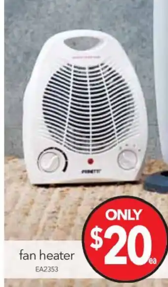 Cheap as Chips Fan Heater EA2353 offer