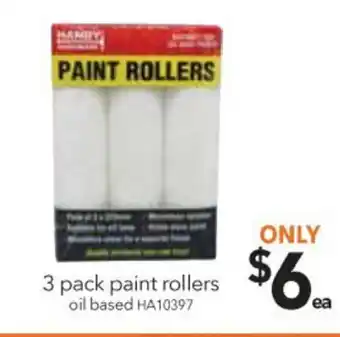 Cheap as Chips Paint Rollers 3 Pack offer