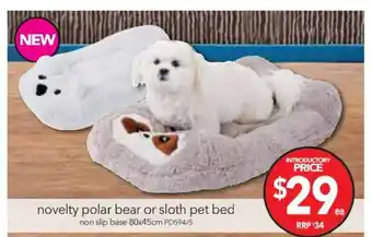 Novelty Polar Bear or Cloth Pet Bed