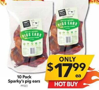 Cheap as Chips Sparky's Pig Ears offer