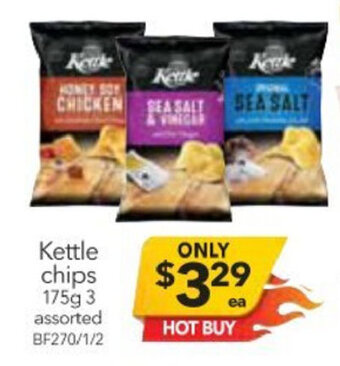 Cheap as Chips Kettle Chips 175g offer