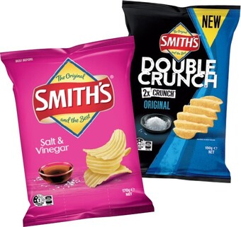 IGA Smith's Chips 90-170g Selected Varieties offer