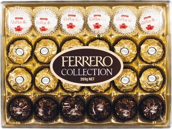 Woolworths Ferrero Rocher 375g Pk 30 or Collections 269g Pk 24 offer