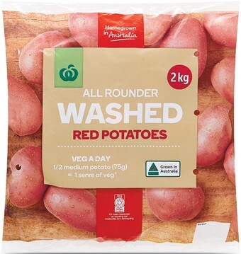 Woolworths Australian Washed Red Potatoes 2 kg Pack offer