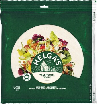 Helga’s Wraps Varieties 250-508g Pk 5-8