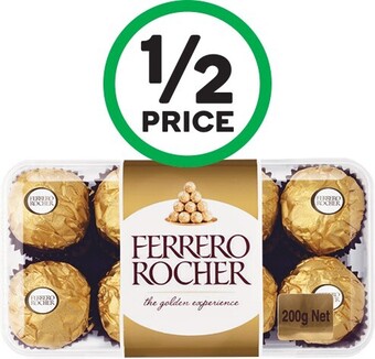 Woolworths Ferrero Rocher 200g Pk 16 offer