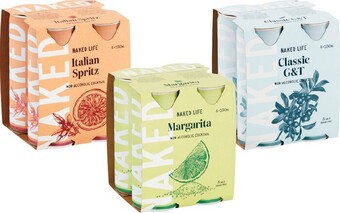 Woolworths Naked Life Mixers 4 x 250ml offer