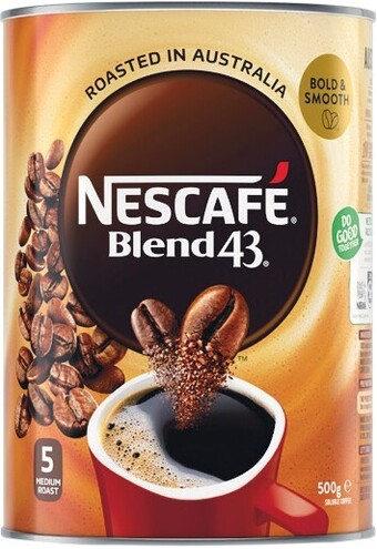 Woolworths Nescafe Blend 43 500g or Gold 320g offer