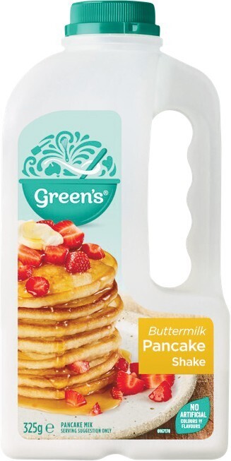 Woolworths Green’s Traditional Pancake Shake 300-375g offer