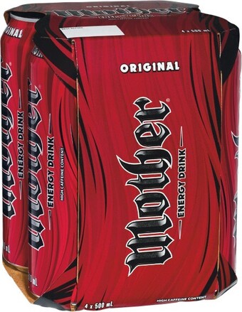 Woolworths Mother Energy Drink 4 x 500ml offer