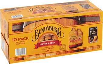 Woolworths Bundaberg Ginger Beer Varieties 10 x 375ml offer